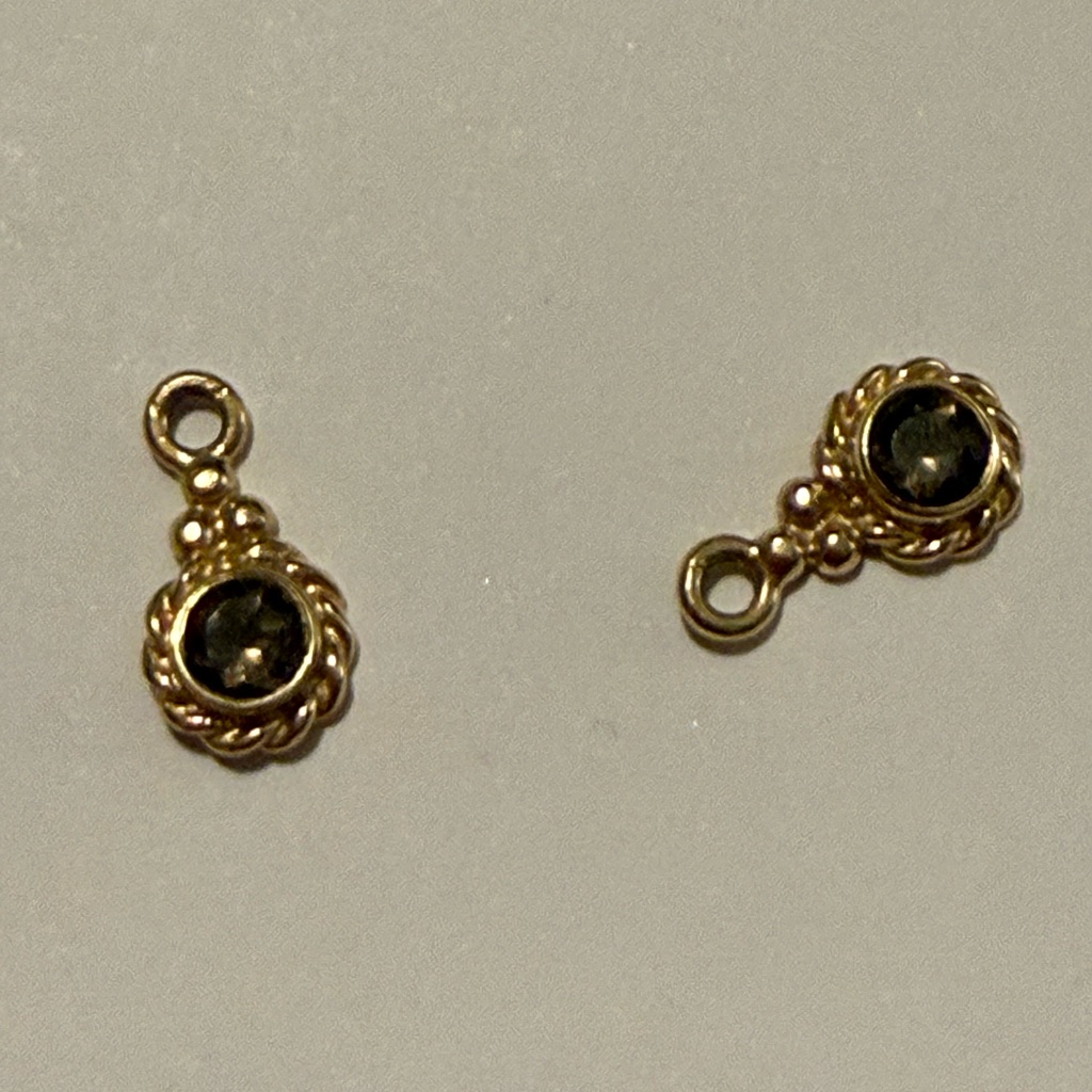 Pandora 14k Gold Charm Earrings
